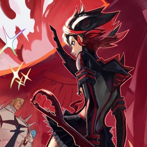 Impression artistique Ryuko, oeuvre d&#39;art murale pour fan Kill La Kill