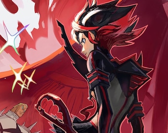 Ryuko Foil Print Kill La Kill Fanart Wall Art