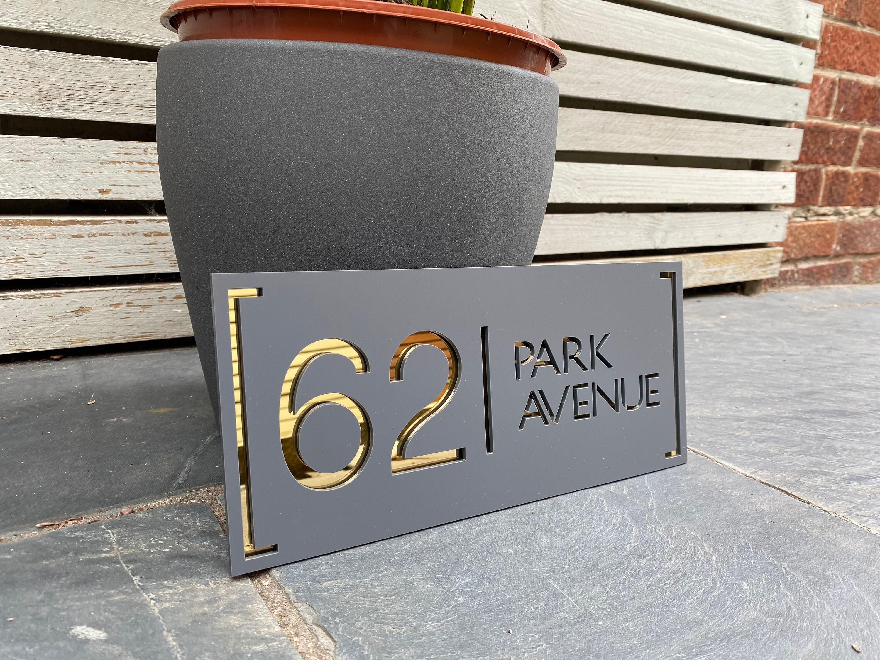 Contemporary House Sign Etsy UK