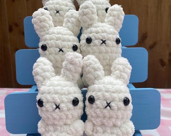 Crochet Amigurumi Soft Keychain Miffy Bunny, Adorable, stuffed, Squishy & Handmade Plushie