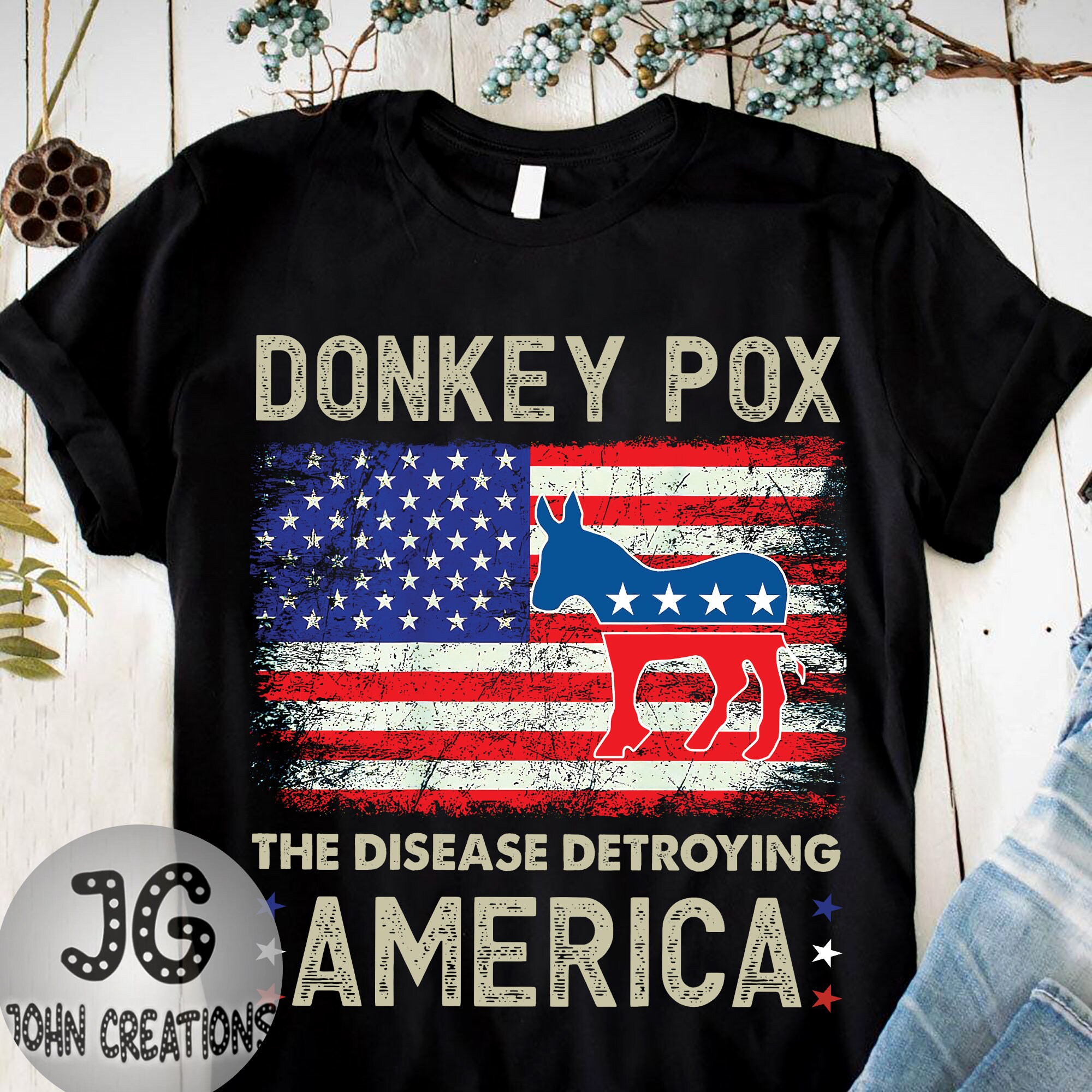 Donkey Pox The Disease Destroying America Donkeypox T-Shirt