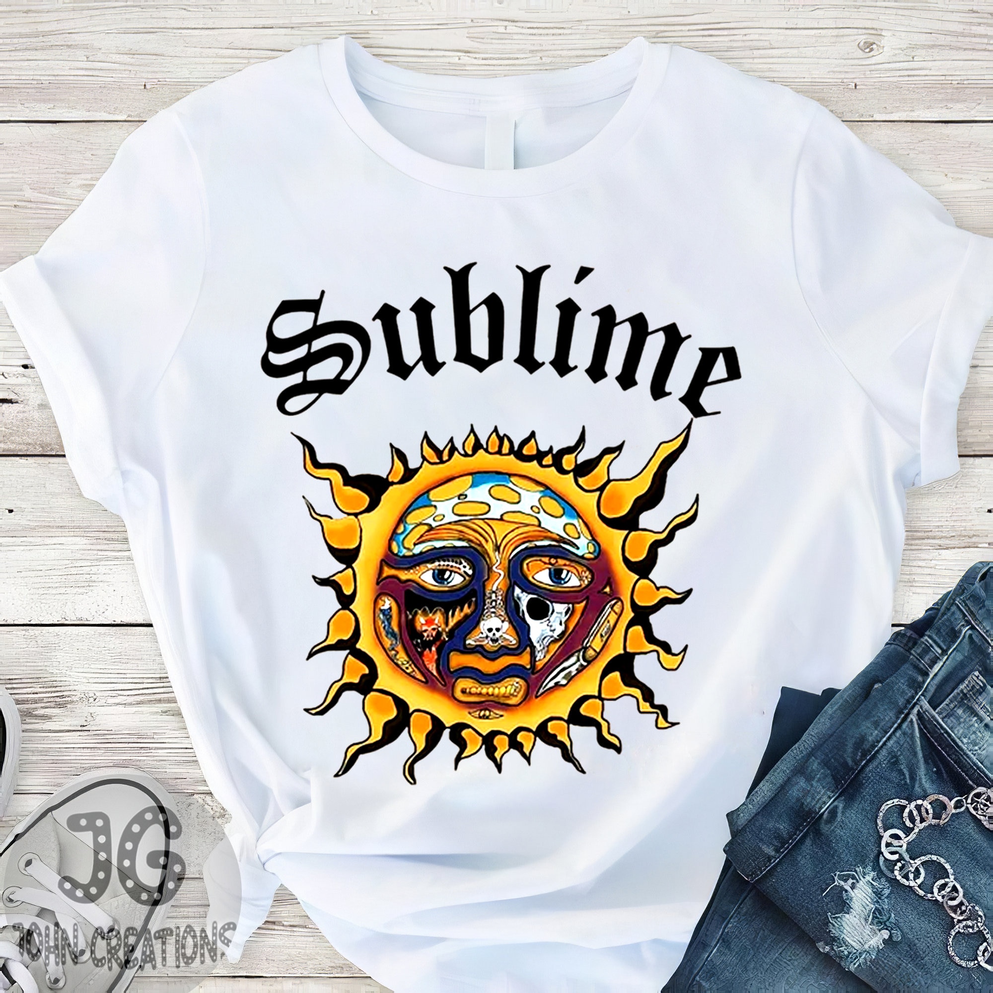 Sublime Logo T Shirt, Sublime Sun Shirt, Sublime Vintage Shirt, Sublime Vintage T Shirt