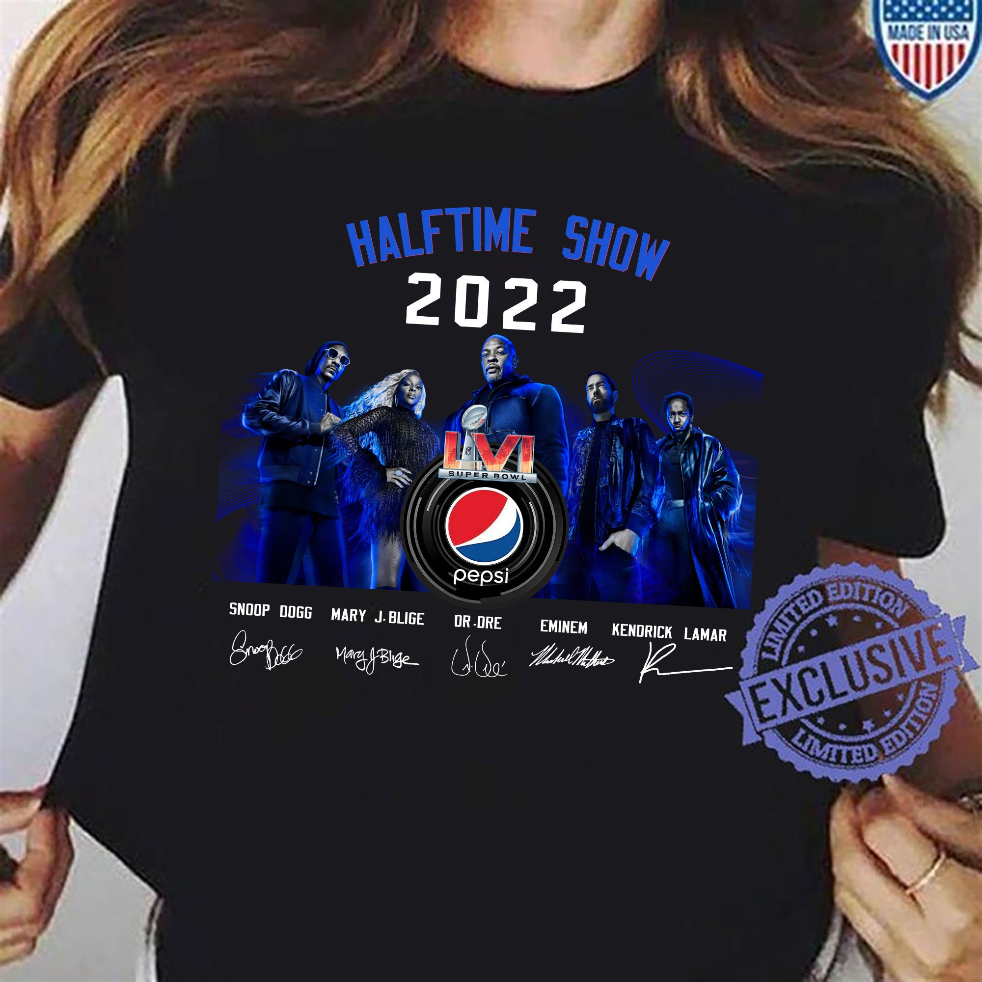 Half Time SuperBowl 2022 Personalized Shirts | Eminem Mary J Blige Dr Dre Snoop Dogg Kendrick Lamar