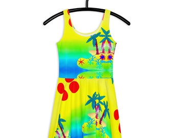 Skater Dress Coral Reef – Tropical Summer Dress