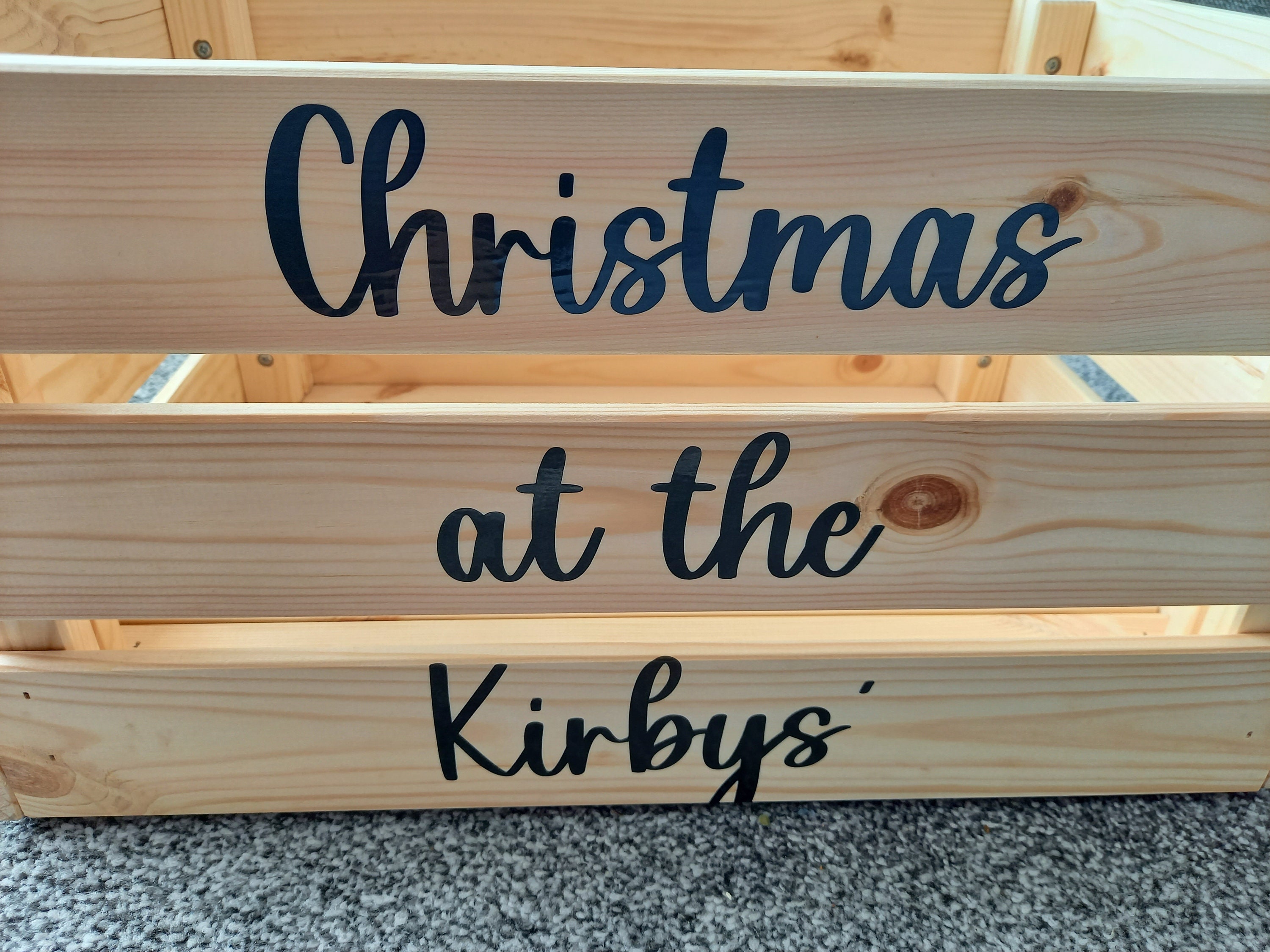 Caja de caja de madera personalizada | Etsy