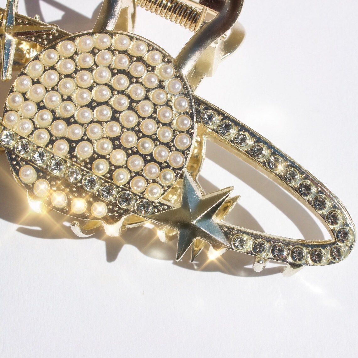 Vivienne Westwood Gold Hair Claw Pearl Orb Hair Claw Etsy