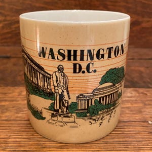 Tasse à café vintage Washington DC souvenir