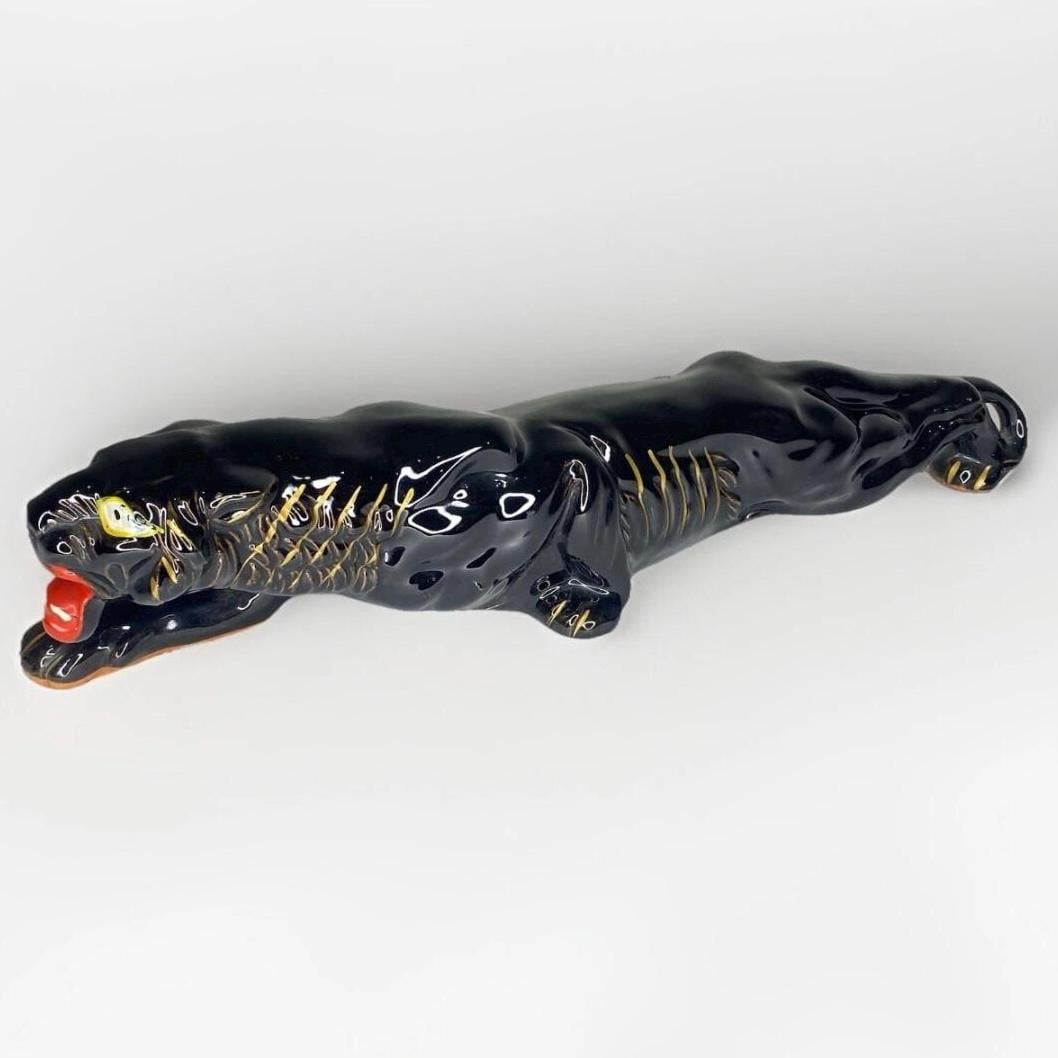 Vintage ceramic black panther - Etsy 日本