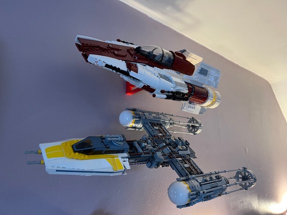 Lego Star Wars UCS Y-wing 75181 / A-wing 75275 Wall Mount 