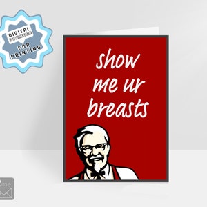 Funny Anniversary Card. Straight To The Point - 7 x 5 inch KFC Digital Card svg