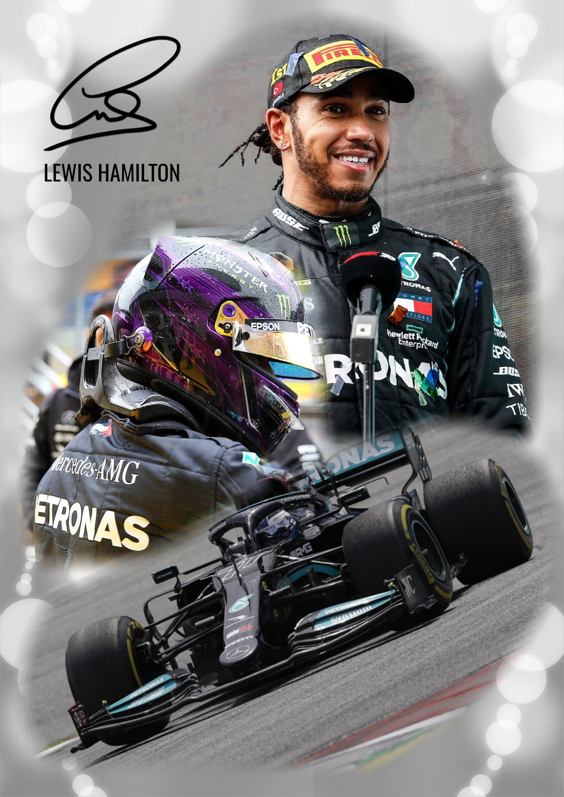 Lewis Hamilton Poster Formula 1 Mercedes F1 High Quality A3 Etsy