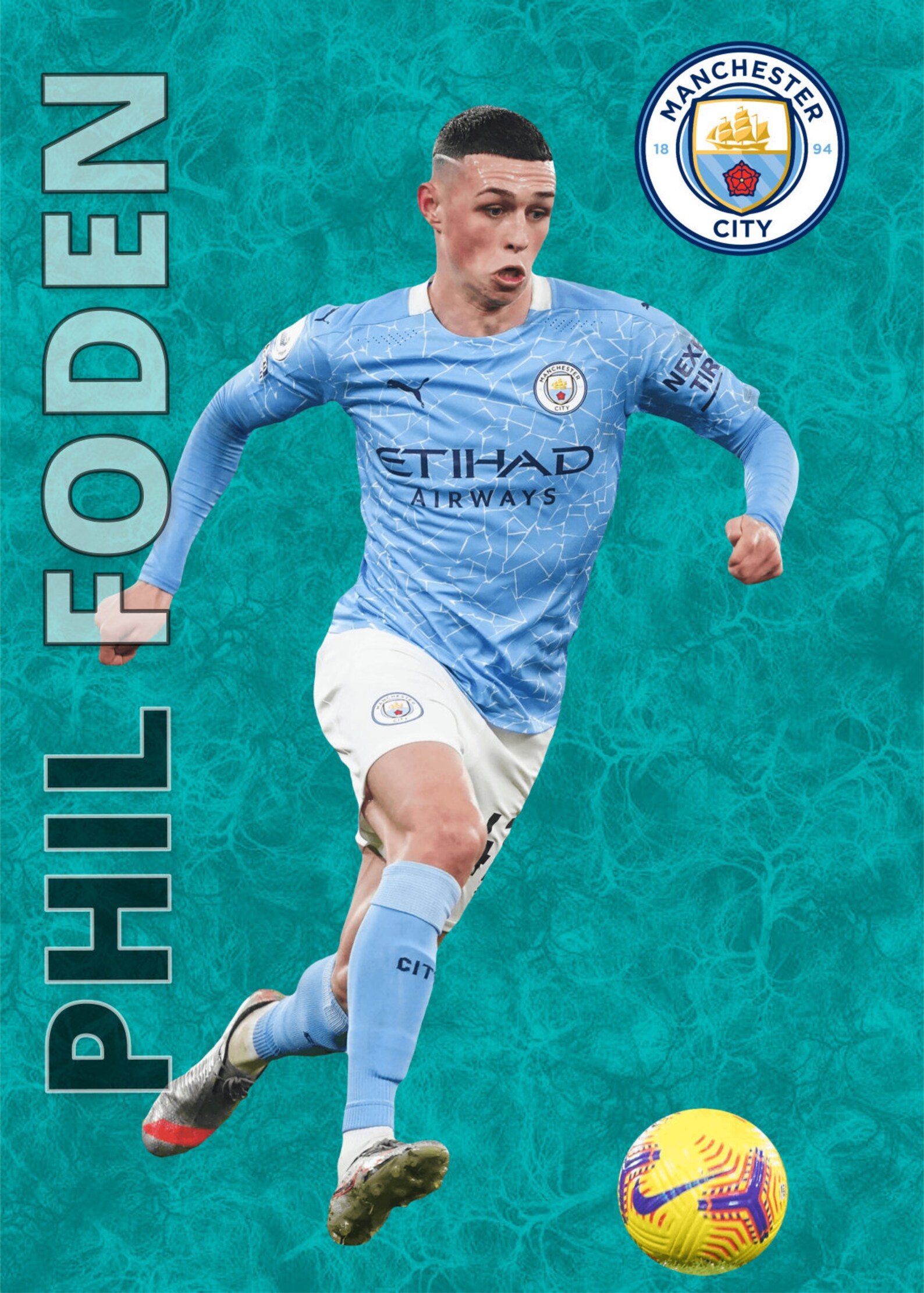 Phil Foden Poster Manchester City FC Football A3 and A4 | Etsy