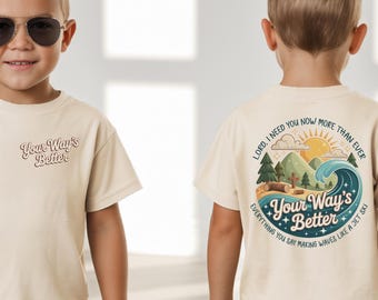 Your Way Is Better Shirt, Proverbs 16:9 Bible Verse Shirt, Toddler Christian Religious Shirt, Religious Kids Shirt, Youth Faith Shirt Gift