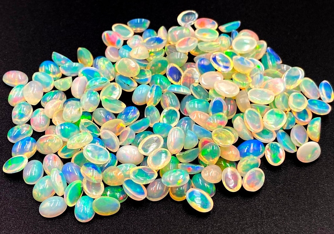High Quality Opal Loose Cabochon Opal Oval Gemstone Oval Etsy