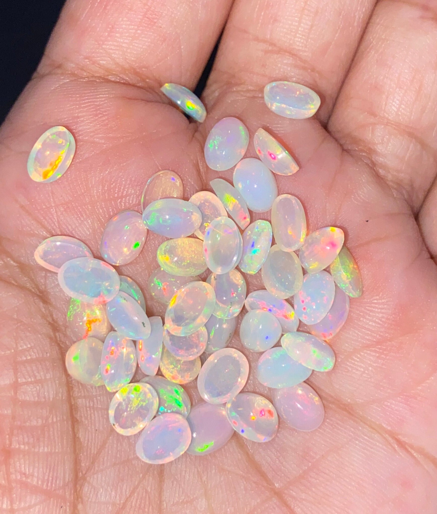 High Quality Opal Loose Cabochon Opal Oval Gemstone Oval Etsy