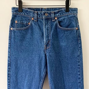 Vintage 90s Levi&#39;s 505 Dark Wash Jeans Made In USA