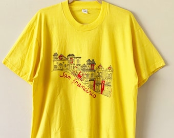 Vintage 80s San Francisco Souvenir Short Sleeve Single Needle Graphic T-Shirt
