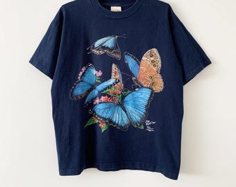 Vintage Beautiful Group of Butterflies From Wild Cotton Graphic T-shirt