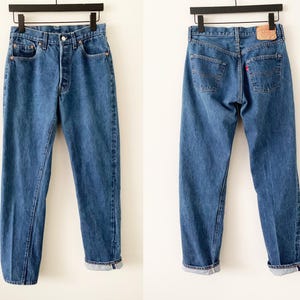 Vintage 80s Gorgeous Levi&#39;s 501 Selvedge Button Fly Jeans Made In USA