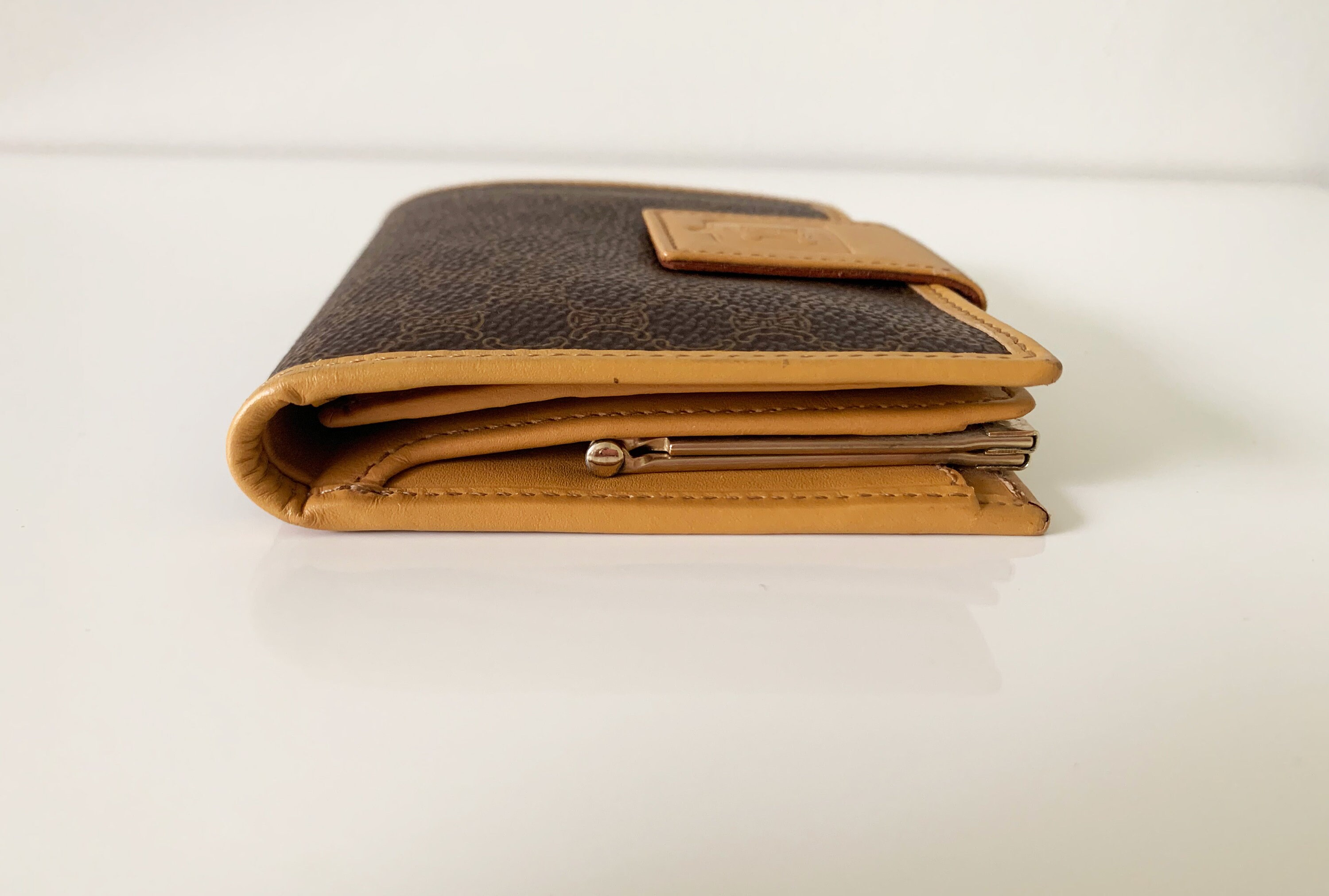 Vintage 90s Authentic Celine Macadam Kisslock Compact Wallet - Etsy