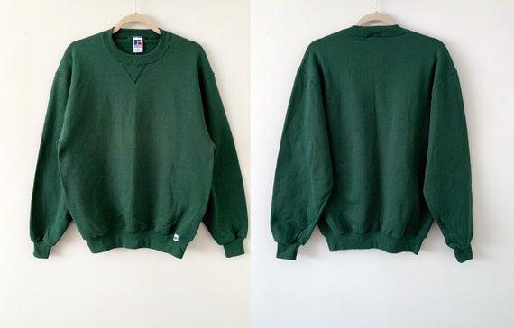 Vintage 90s Deadstock Russell Athletic Green Crew Neck Vintage 90s Deadstock Russell Athletic Green Crew Neck