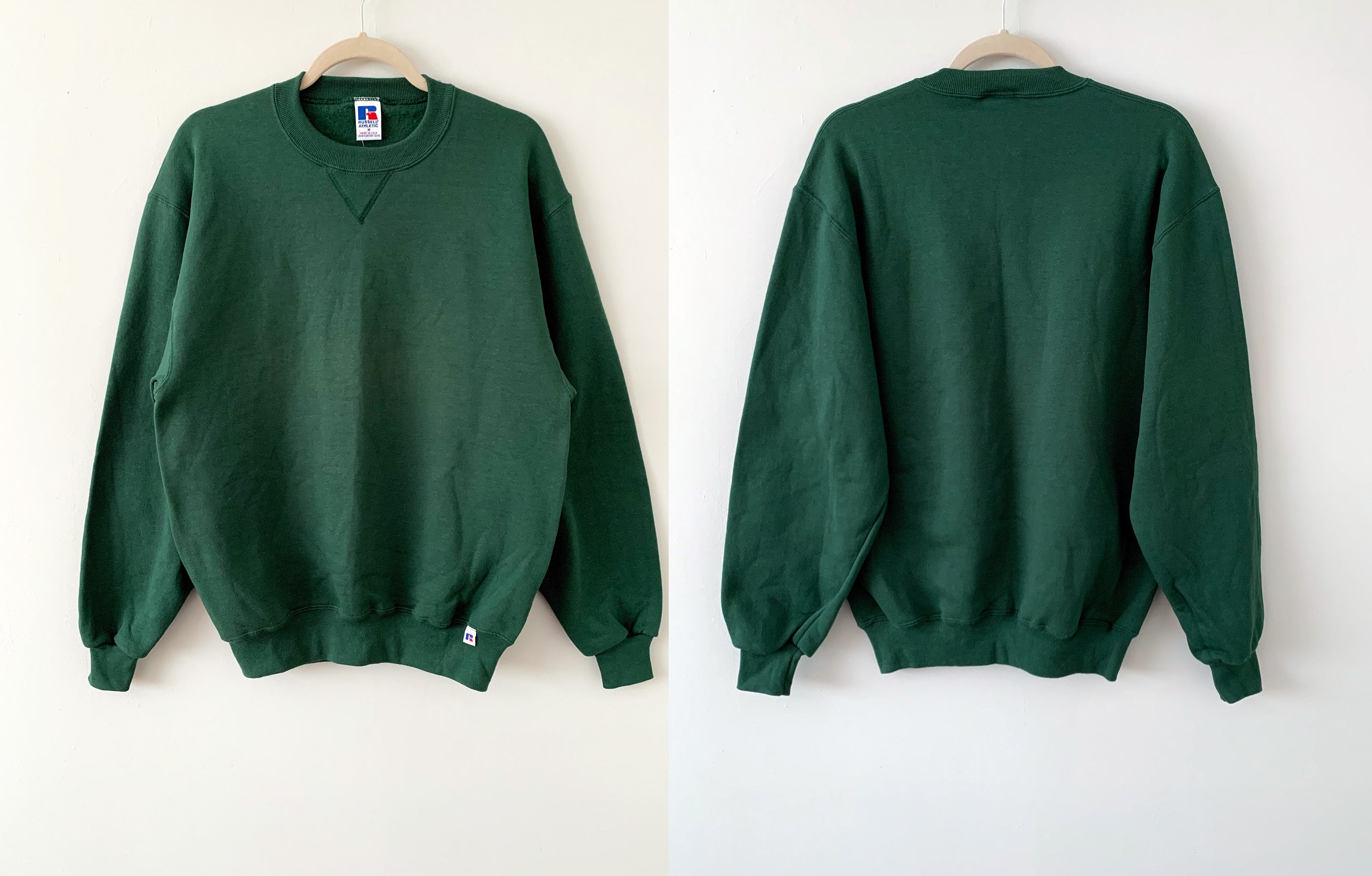Vintage 90s Deadstock Russell Athletic Green Crew Neck Vintage 90s Deadstock Russell Athletic Green Crew Neck