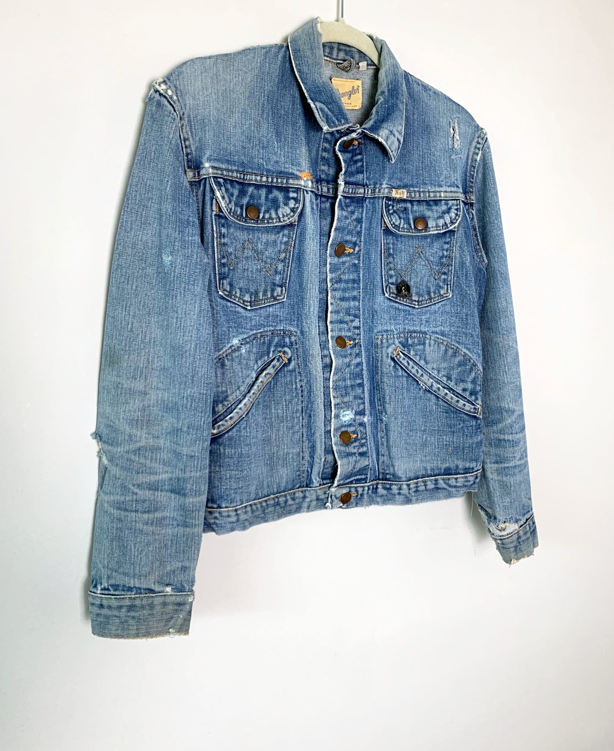 Vintage 60s Rare Wrangler Worn In/distressed/destroyed Denim Vintage 60s Rare Wrangler Worn In/distressed/destroyed Denim