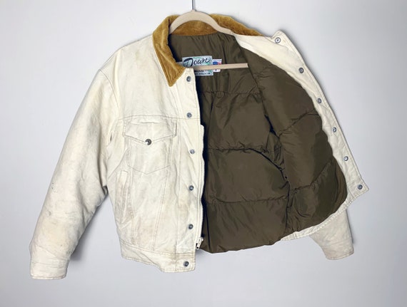 Vintage 80s Rare Schott Down Lined Distressed Jac… - image 9