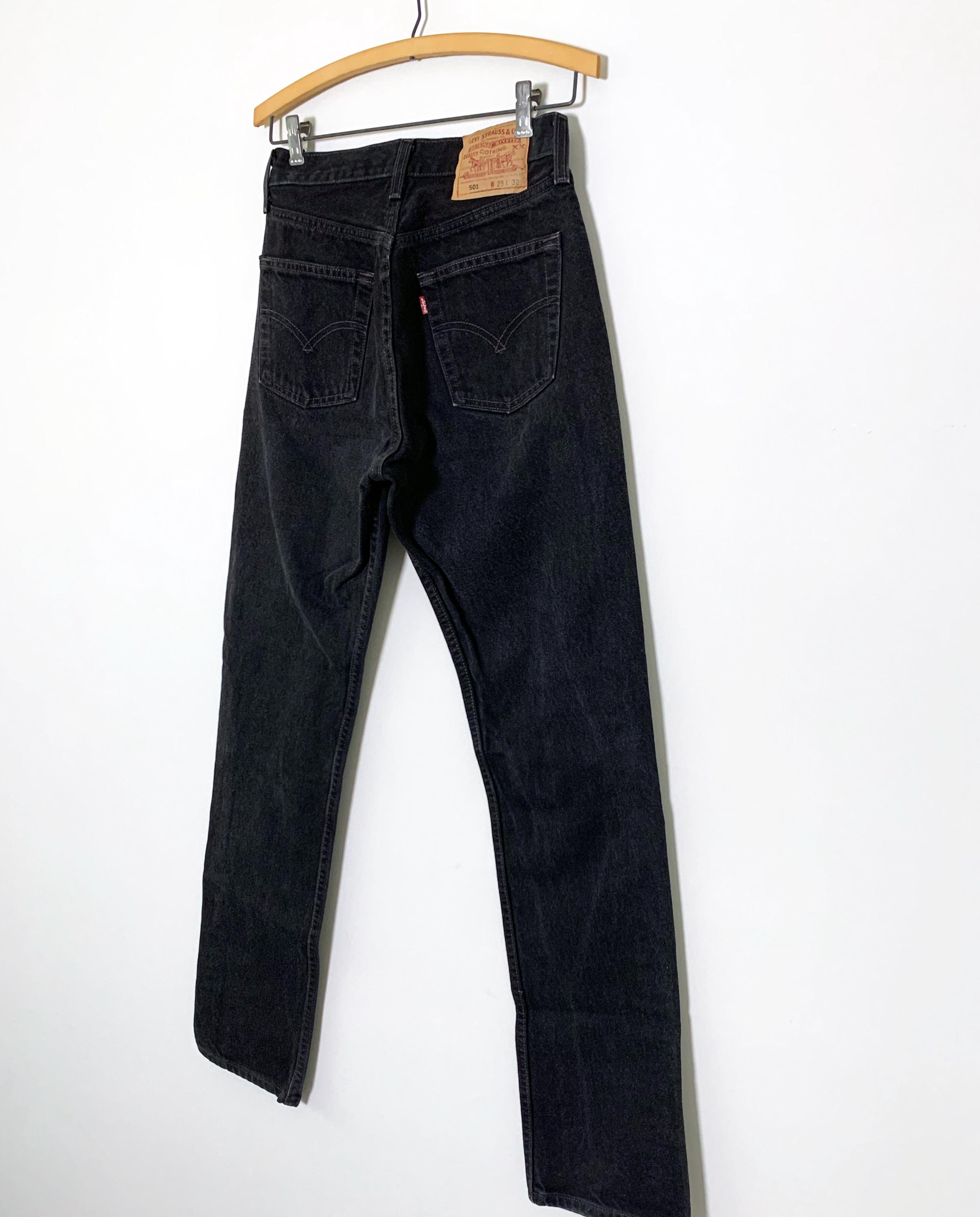 Vintage 90s Levi's 501 Black Jeans Made in USA - Etsy