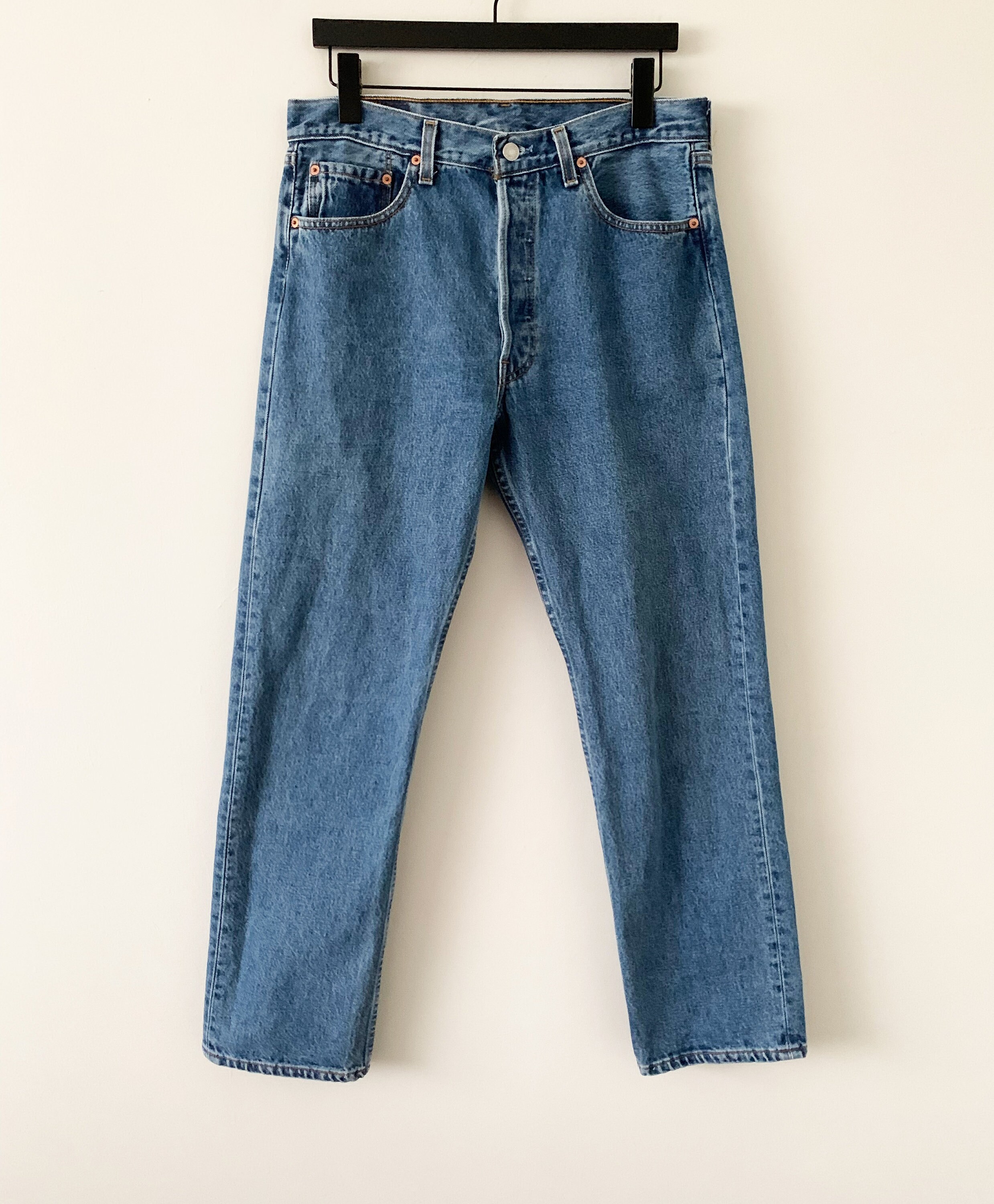 Vintage 90s Levi's 501 Jeans With Small Four Leaf Clover