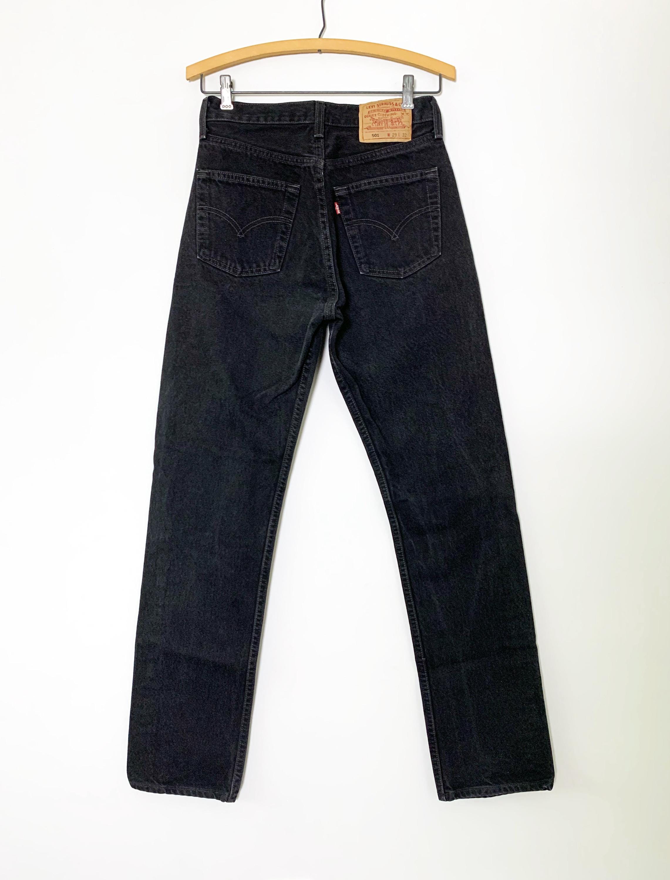 Vintage 90s Levi's 501 Black Jeans Made in USA - Etsy