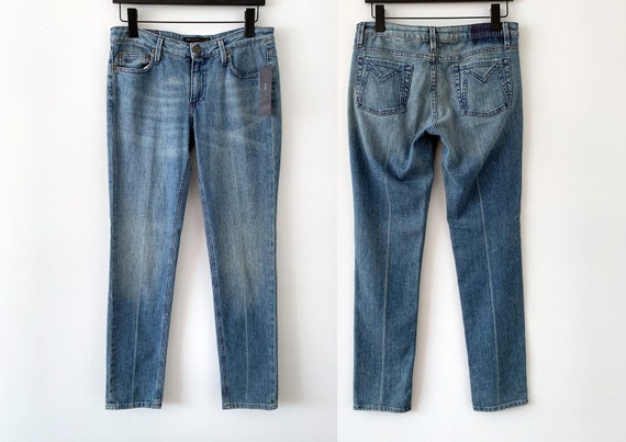 Vintage 90s Marc By Marc Jacobs Denim Jeans With … - image 1