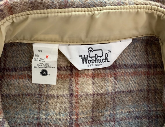 Vintage 60s Woolrich Earth Tone Plaid Flannel But… - image 10