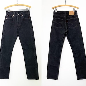 Vintage 90s Levi&#39;s 501 Black Jeans Made In USA