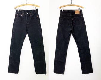 Vintage 90s: Levi's 501 Denim Jeans - Black - Made in USA (31x32