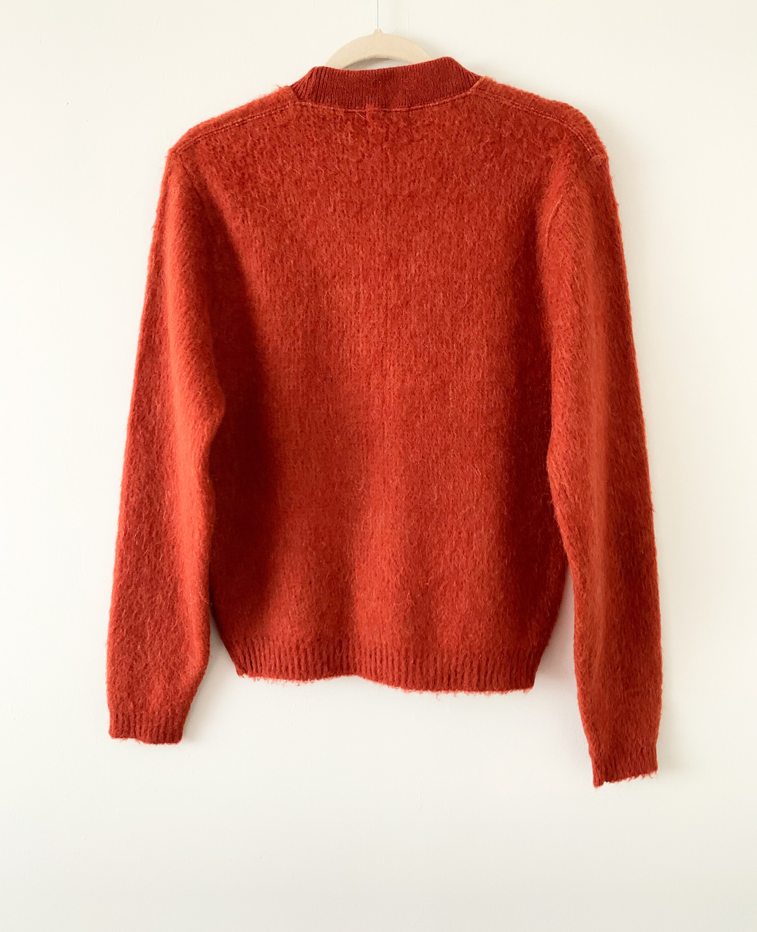 Vintage 60s Brent Mohair Wool Blend Crew Neck Argyle Sweater - Etsy