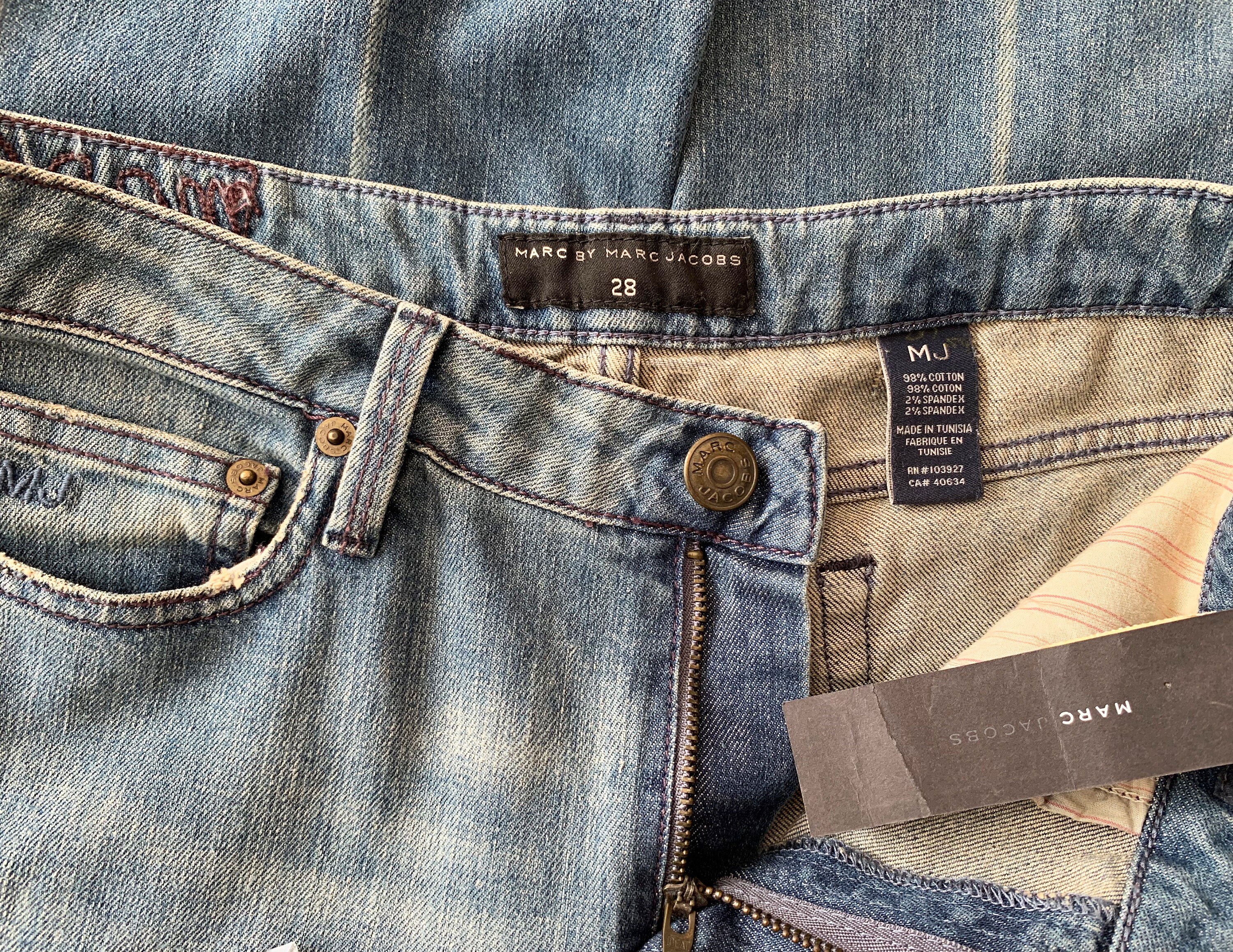 Vintage 90s Marc by Marc Jacobs Denim Jeans With Tags - Etsy