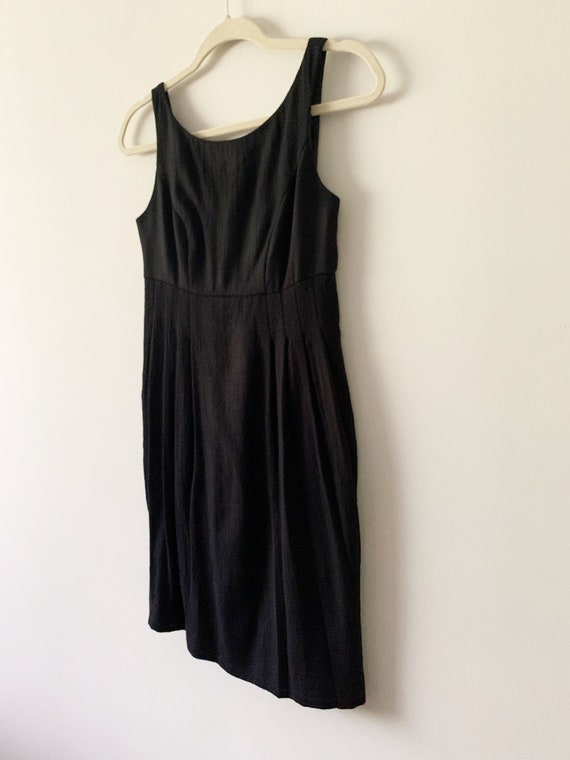 Vintage Soft Classic LBD/Little Black Dress With … - image 3