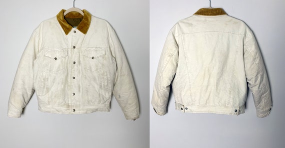 Vintage 80s Rare Schott Down Lined Distressed Jac… - image 1