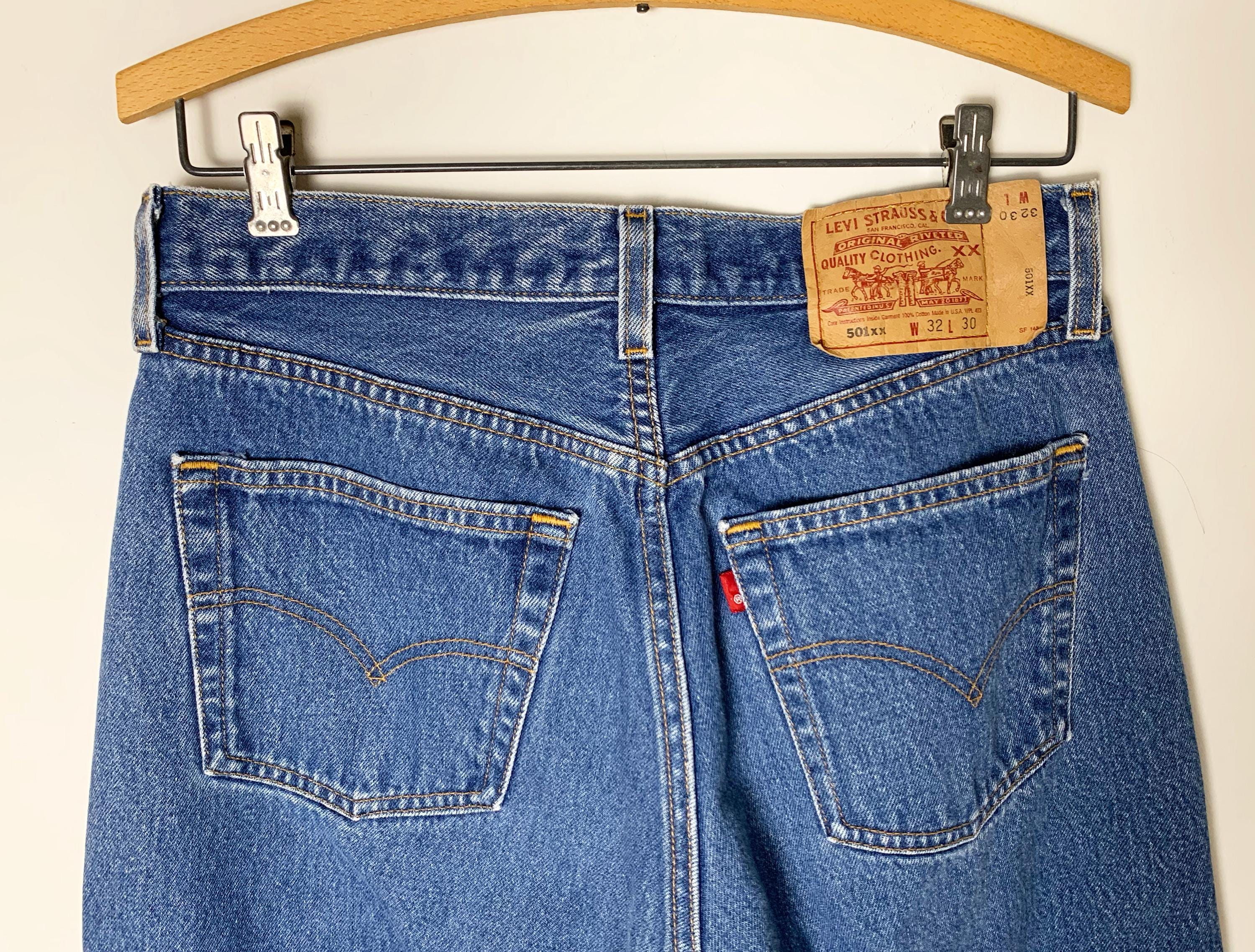 Vintage 90s Levi's 501XX Jeans Made in USA - Etsy