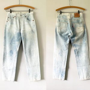 Vintage 90s Levi&#39;s 501 Distressed Special Wash Jeans Made In USA