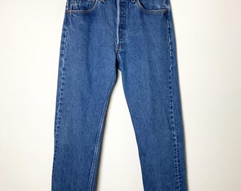 Vintage 90's Made in USA Levi's 501 Denim Jeans 32x27 - Etsy