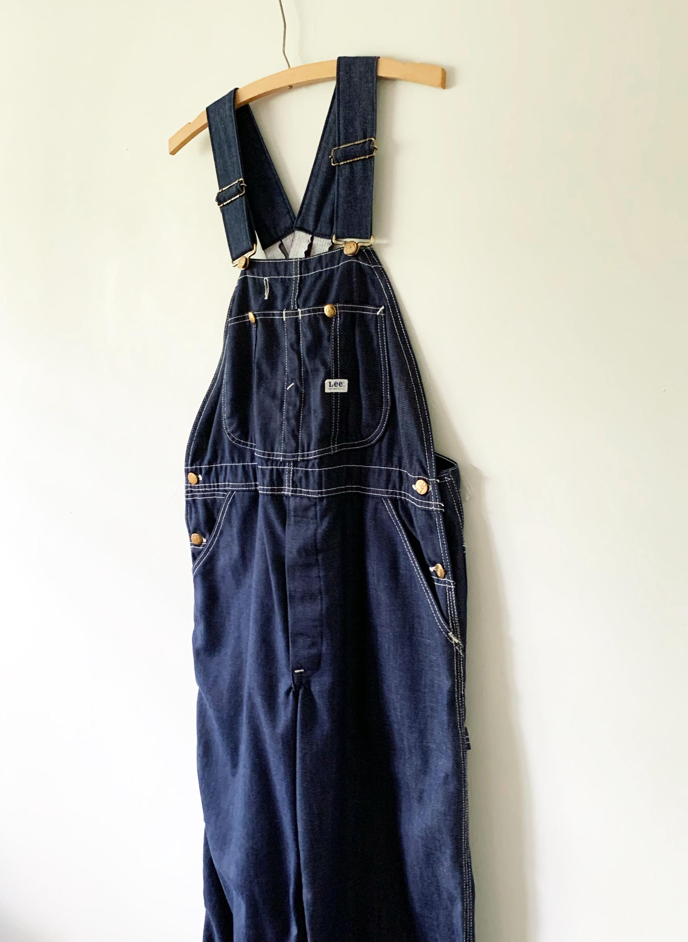 Vintage 60s Deadstock Lee Low-back Denim Overalls Made in USA - Etsy