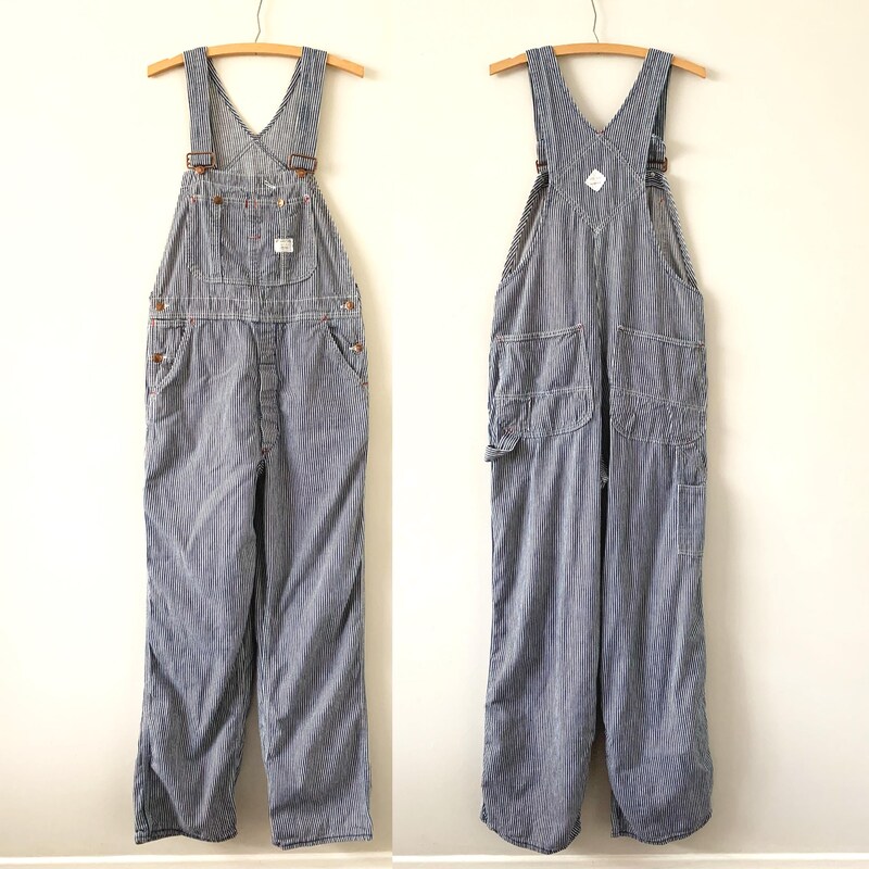 Bibi - Pinstriped Overalls