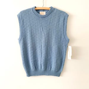 Vintage Pendleton-trui van scheerwol uit de jaren 80 deadstock met geschulpte details met label