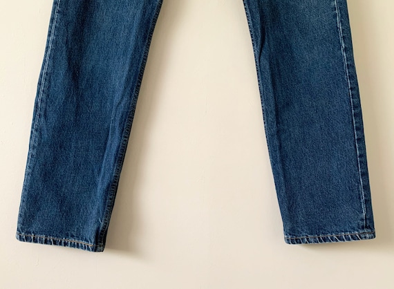 Vintage 90s Beautiful Dark Wash Levi's 501 Jeans … - image 6