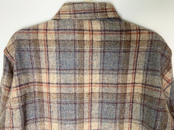 Vintage 60s Woolrich Earth Tone Plaid Flannel But… - image 7