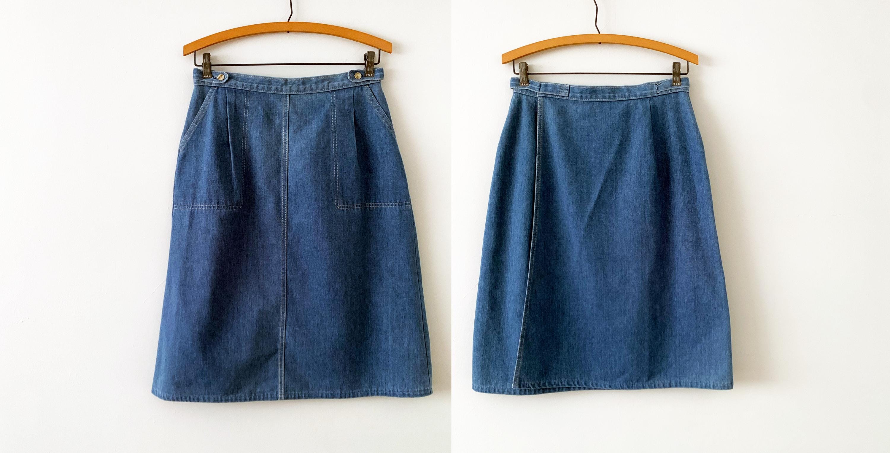 Vintage Levis Skirt - Etsy