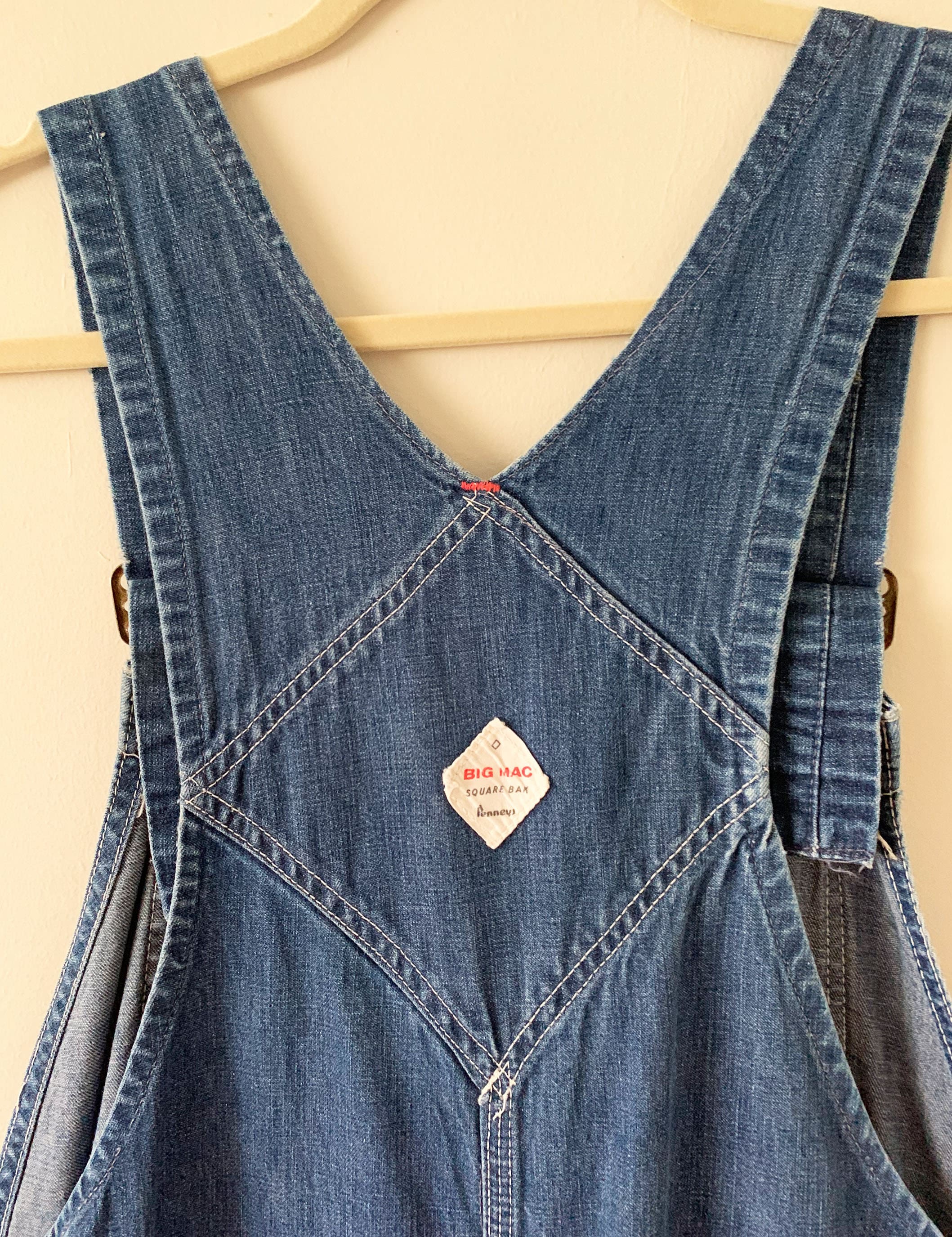 Vintage 60s Penneys Big Mac Sanforized Blue Denim Workwear - Etsy