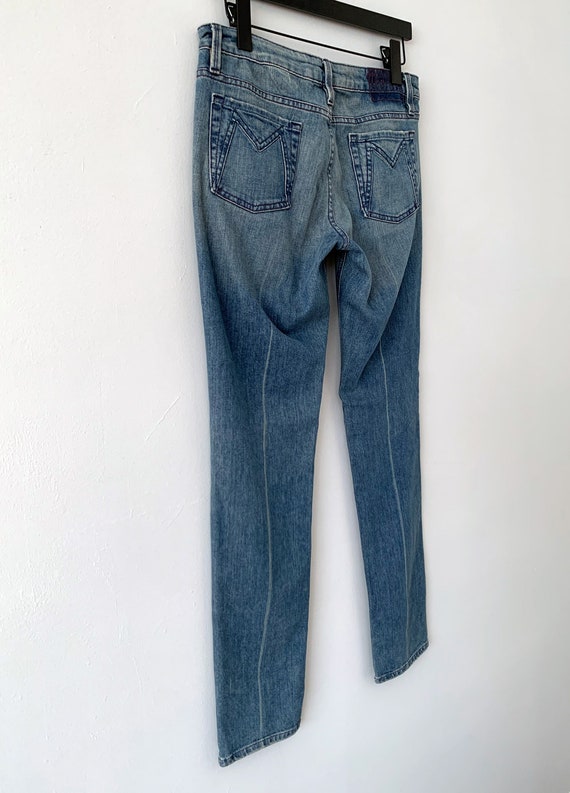 Vintage 90s Marc By Marc Jacobs Denim Jeans With … - image 8